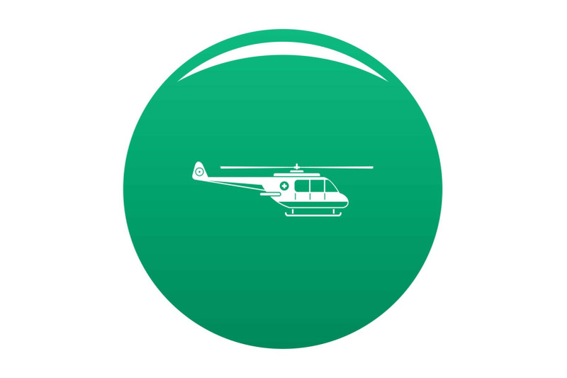 helicopter-icon-vector-green