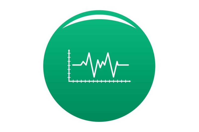 cardiogram-icon-vector-green