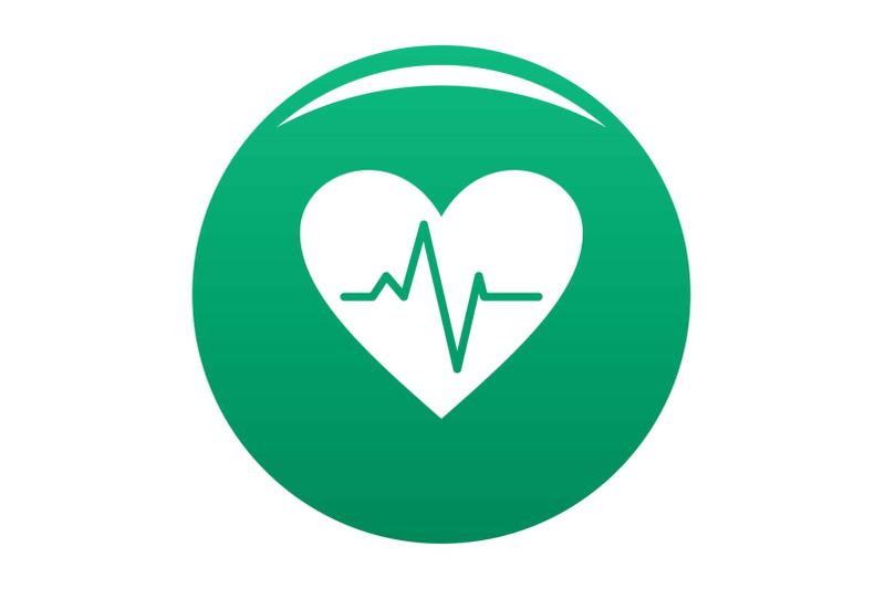 healthy-heart-icon-vector-green