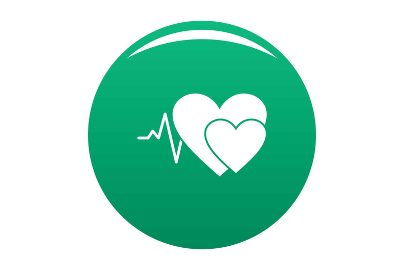 cardiology-icon-vector-green