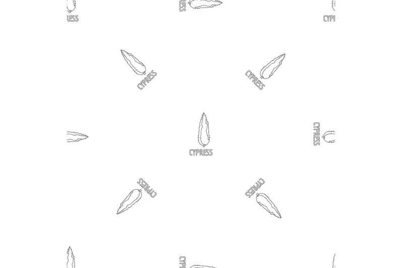 cypress-pattern-seamless-vector