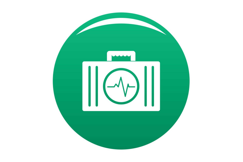 first-aid-kit-icon-vector-green