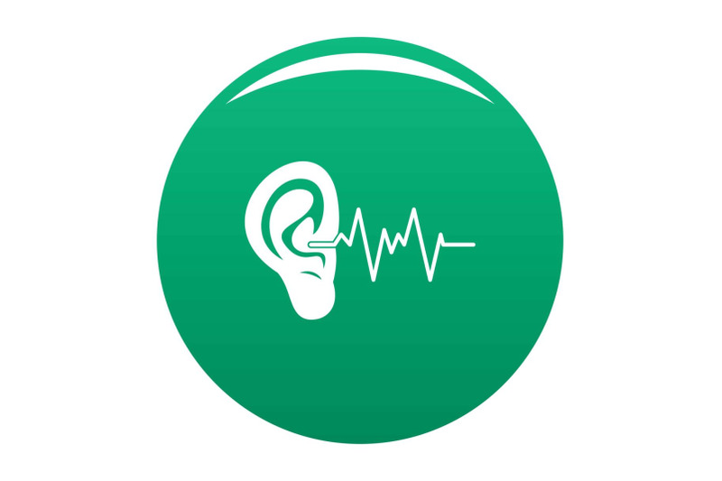 ear-icon-vector-green