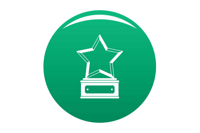 star-award-icon-vector-green