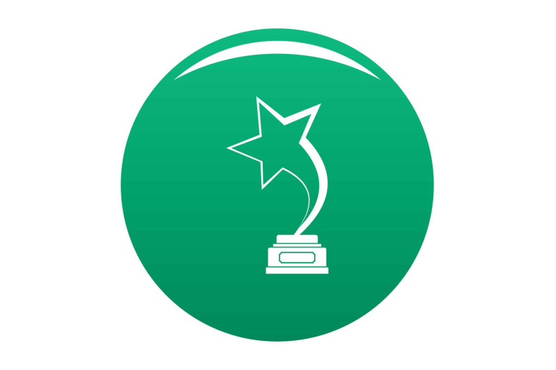 star-award-icon-vector-green