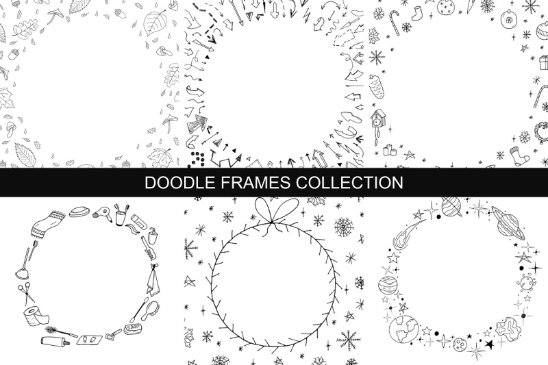 hand-drawn-frames-collection
