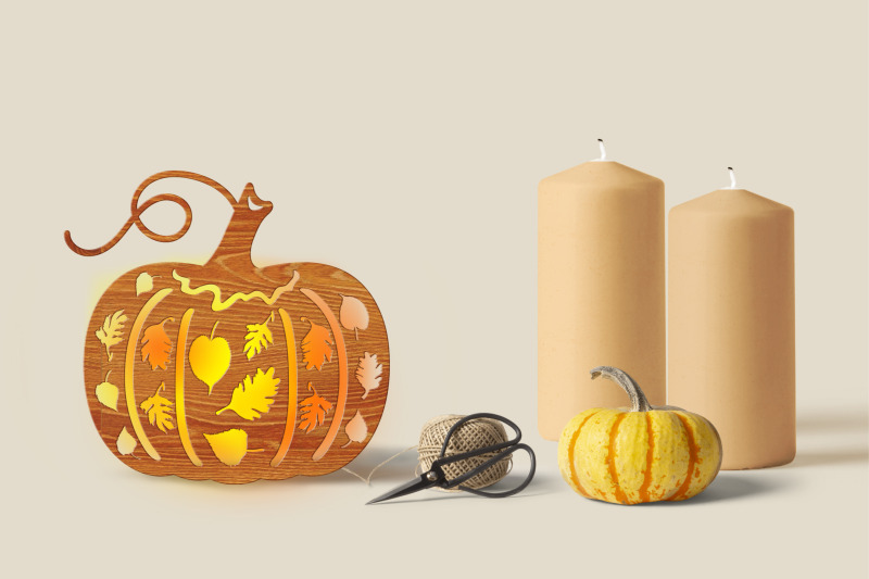 pumpkins-with-perforated-leaves-svg