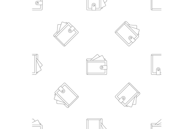 wallet-pattern-seamless-vector