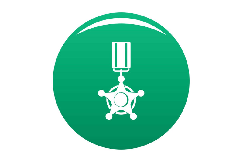 medal-icon-vector-green