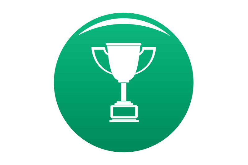 cup-award-icon-vector-green