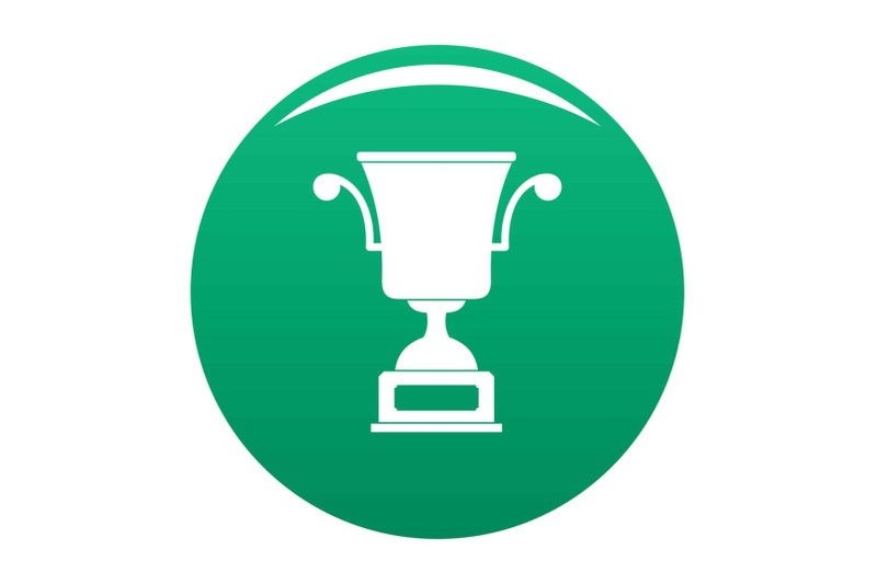 cup-award-icon-vector-green