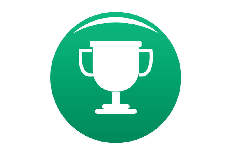 cup-award-icon-vector-green