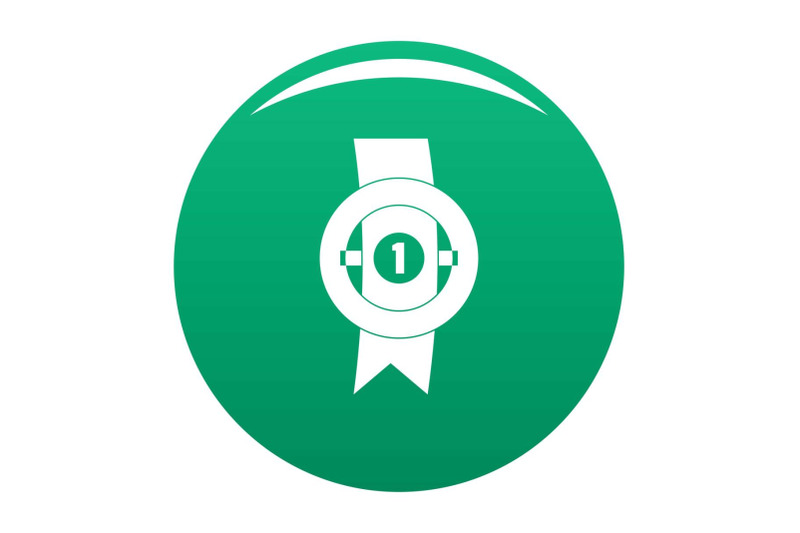 award-ribbon-icon-vector-green