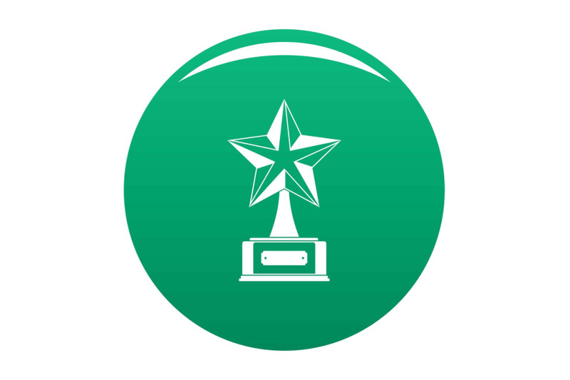 star-award-icon-vector-green