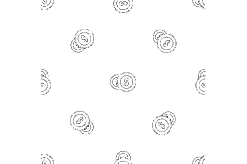 coin-pattern-seamless-vector