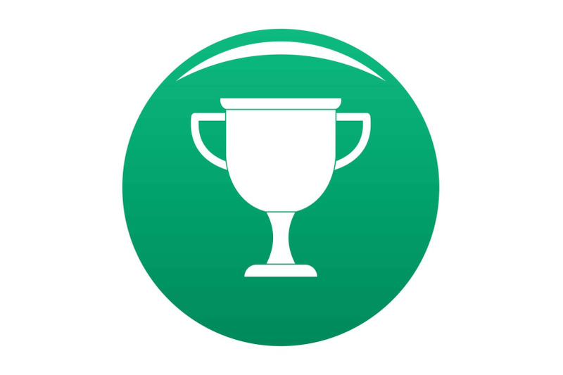 cup-award-icon-vector-green