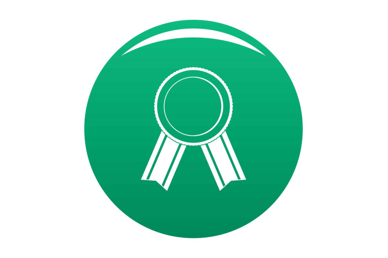 award-ribbon-icon-vector-green