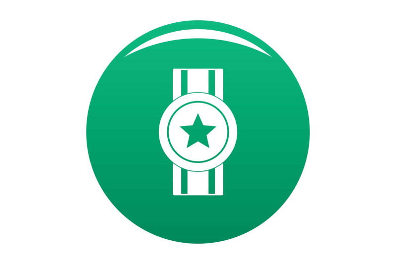 award-ribbon-icon-vector-green