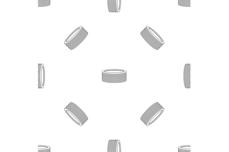 round-coin-pattern-seamless-vector