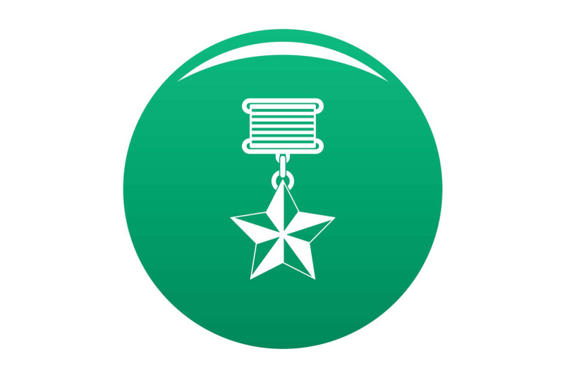 medal-icon-vector-green