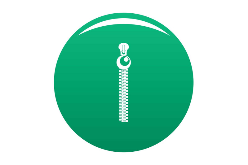 bulb-zip-icon-vector-green