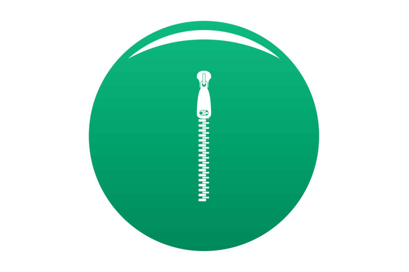 steel-zip-icon-vector-green