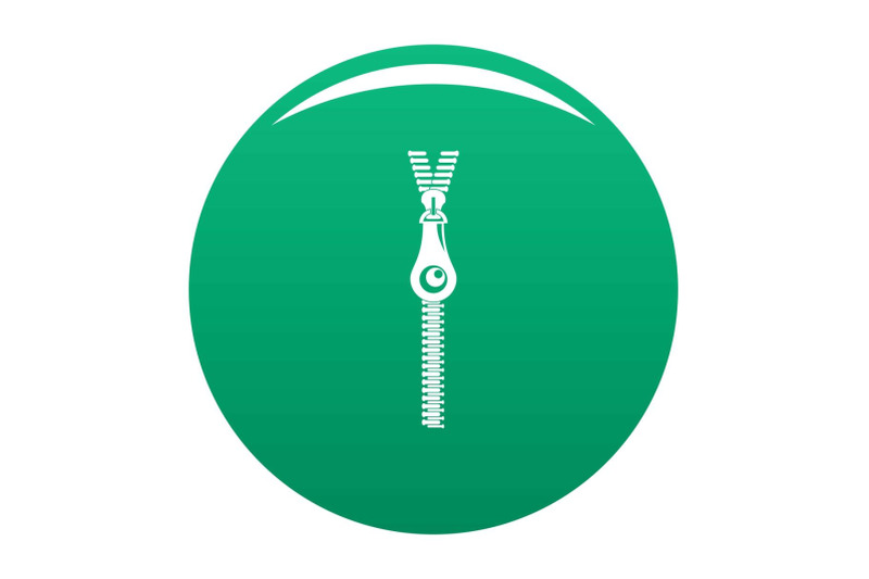 fashion-zip-icon-vector-green