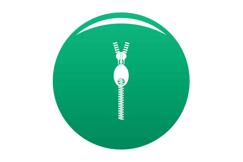 oval-zip-icon-vector-green