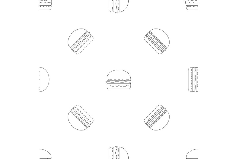 burger-pattern-seamless-vector