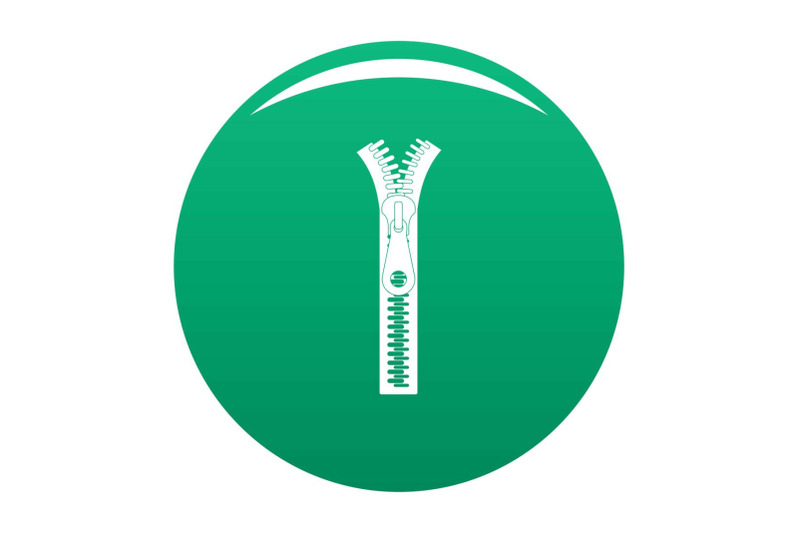 small-zip-icon-vector-green