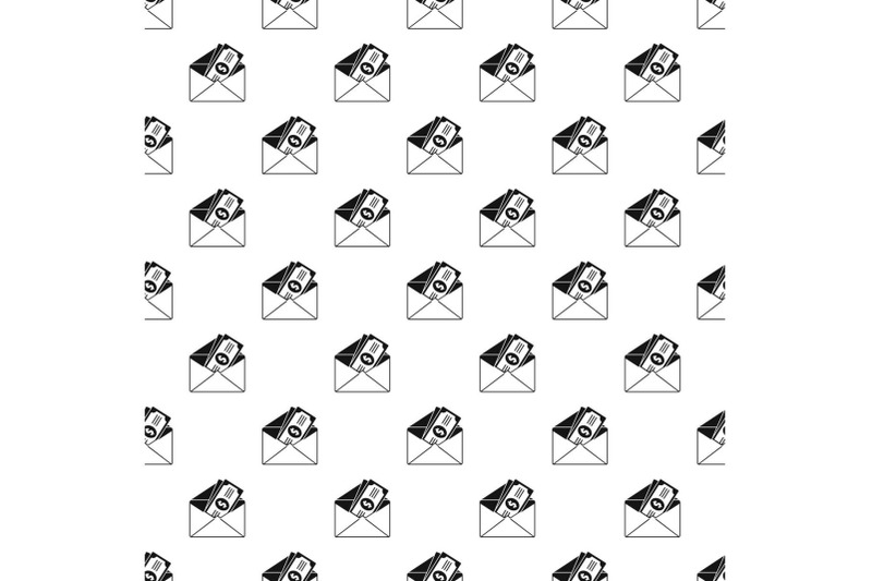 money-in-envelope-pattern-seamless-vector