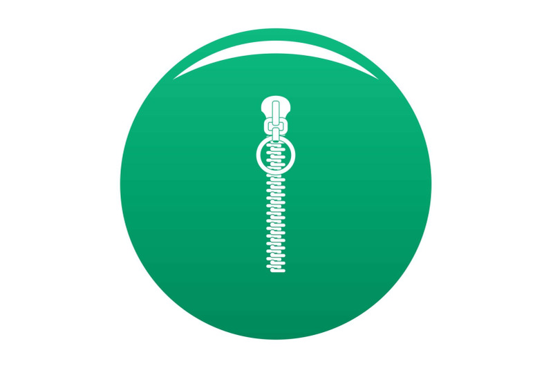 little-zip-icon-vector-green