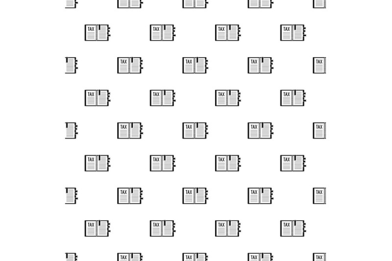 book-of-tax-pattern-seamless-vector