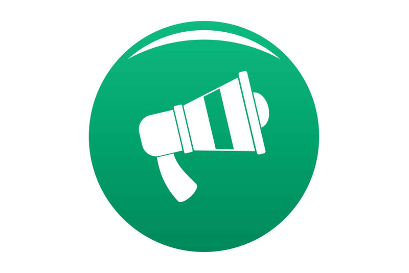 megaphone-icon-vector-green