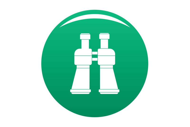 binoculars-icon-vector-green