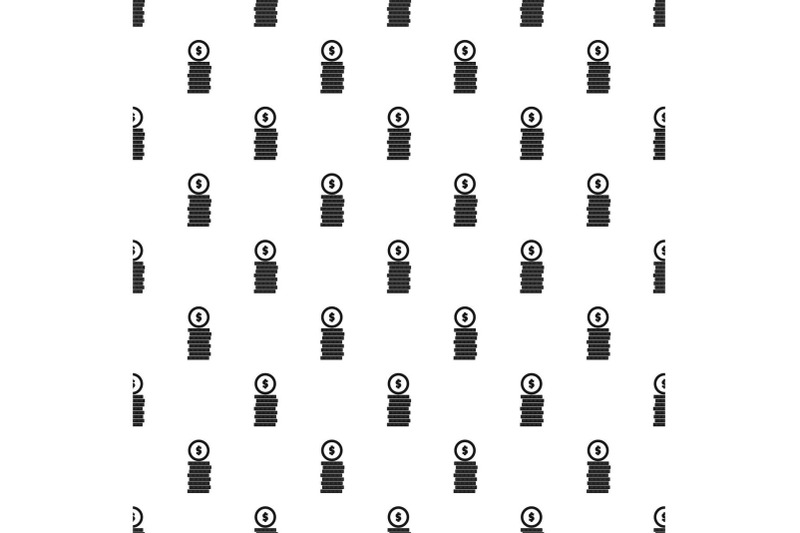 coin-pattern-seamless-vector