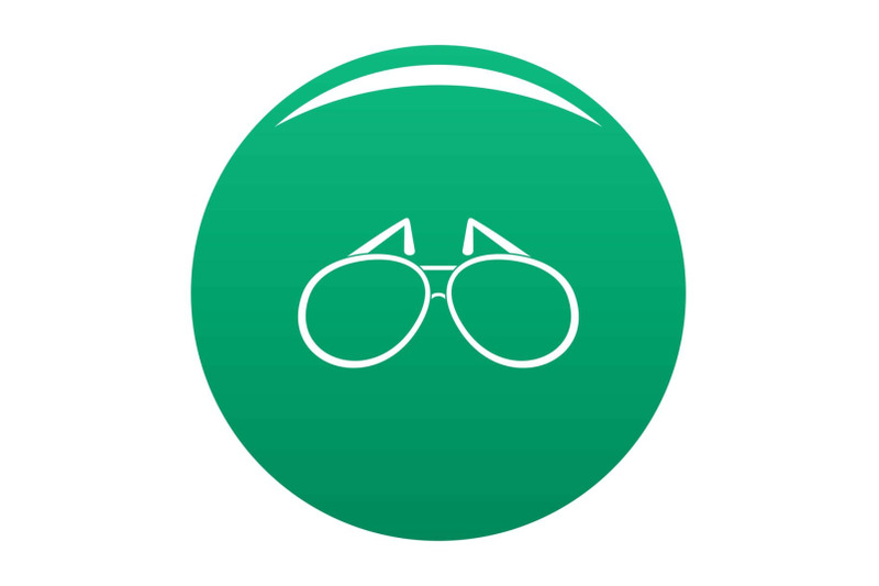 sunglasses-icon-vector-green