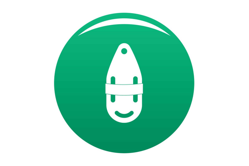 plastic-bobber-icon-vector-green