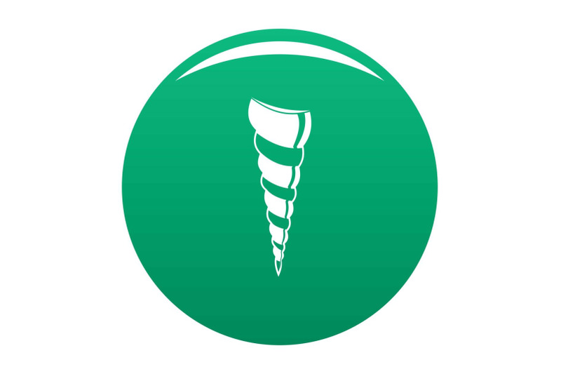 long-shell-icon-vector-green