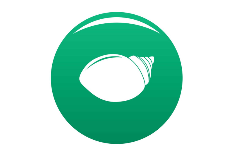 mollusks-shell-icon-vector-green