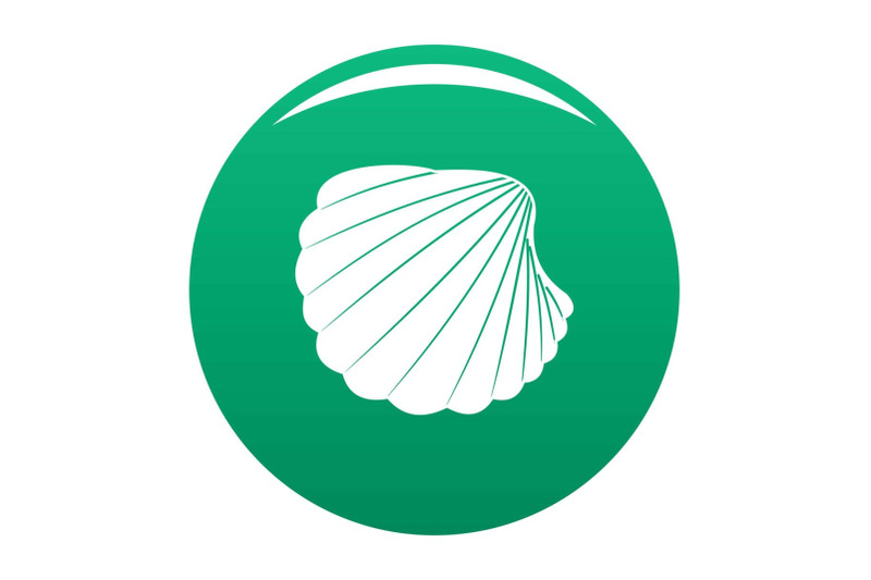 nature-shell-icon-vector-green