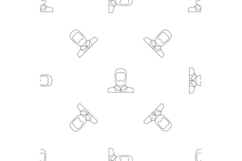 man-avatar-pattern-seamless-vector