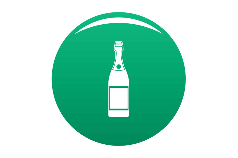 luxury-champagne-icon-vector-green