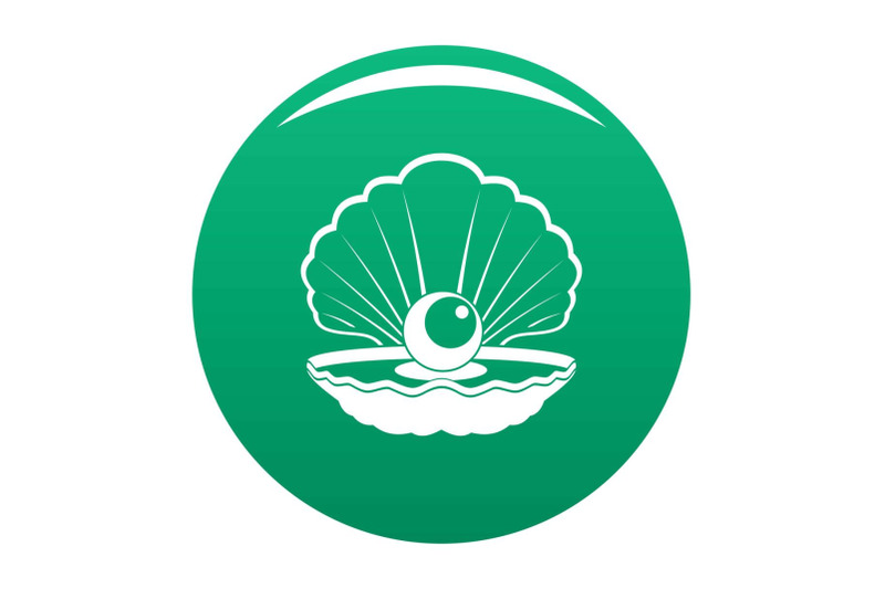 opened-shell-icon-vector-green