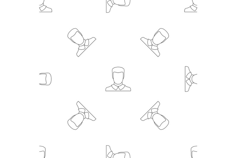 man-avatar-pattern-seamless-vector