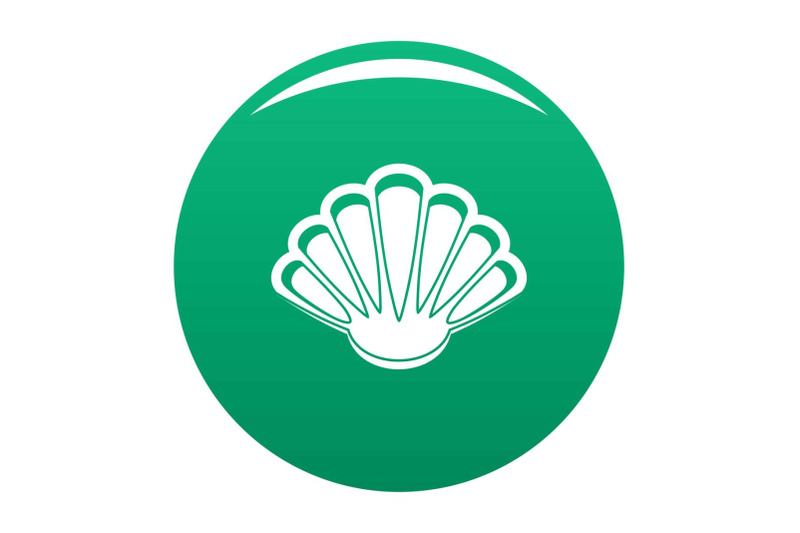 nice-shell-icon-vector-green