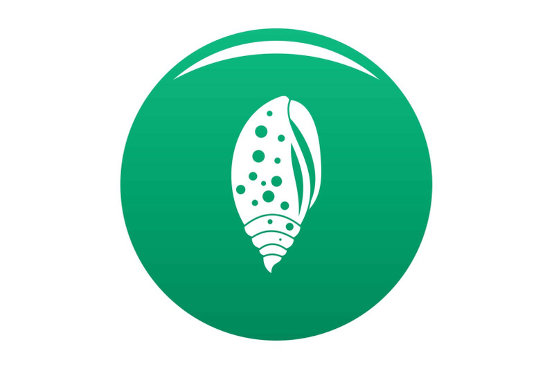 sea-shell-icon-vector-green