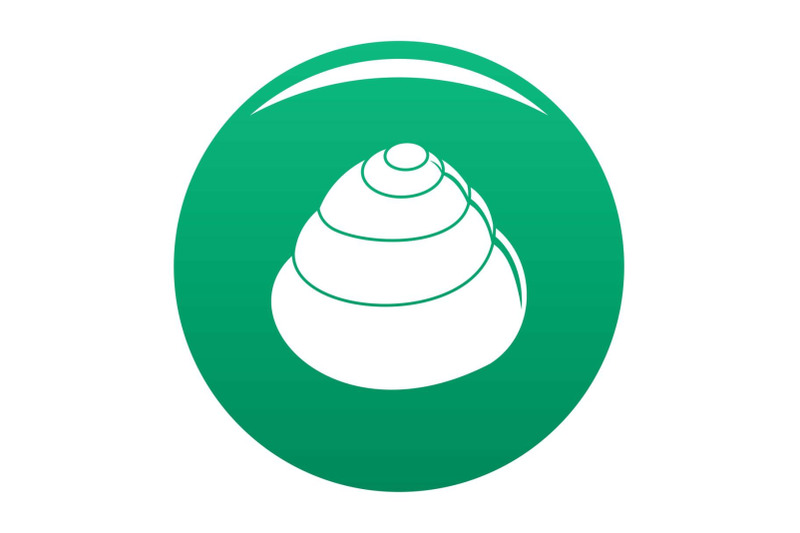 animal-shell-icon-vector-green