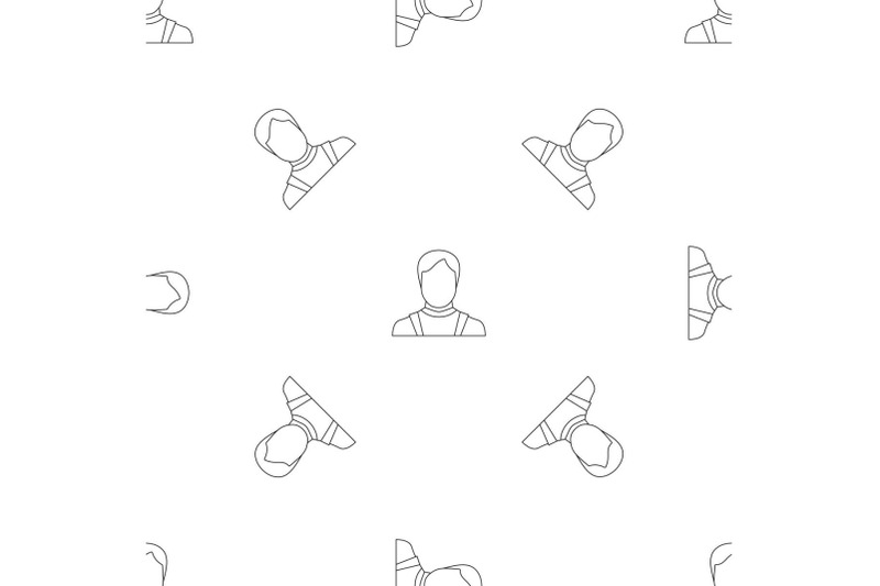 man-avatar-pattern-seamless-vector