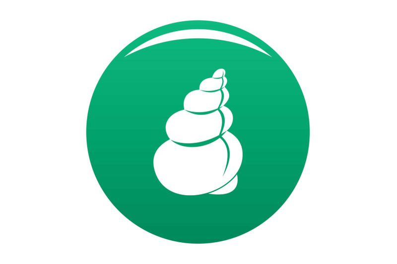 twisted-shell-icon-vector-green